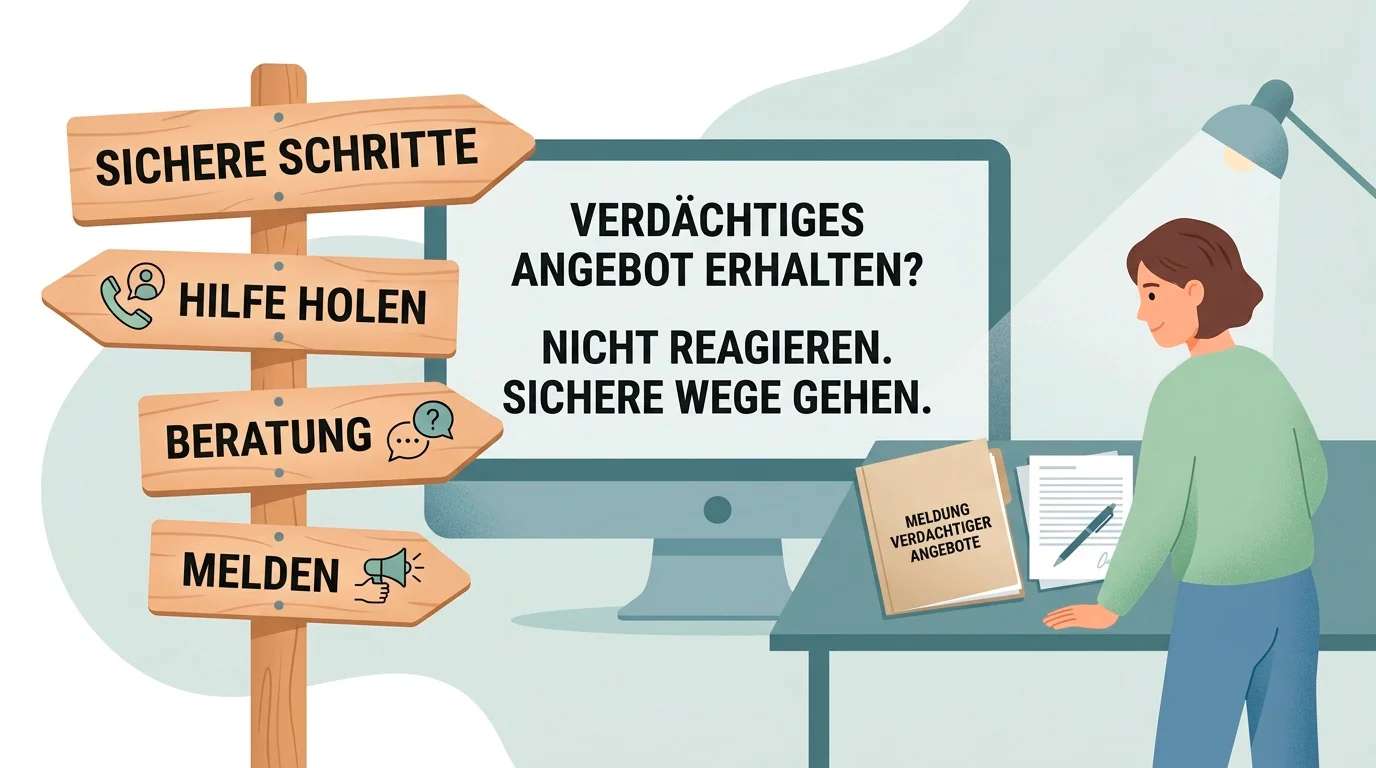 Ruhige Wegweiser zu Hilfe, Meldung und amtlicher Prüfung bei Glücksspielproblemen